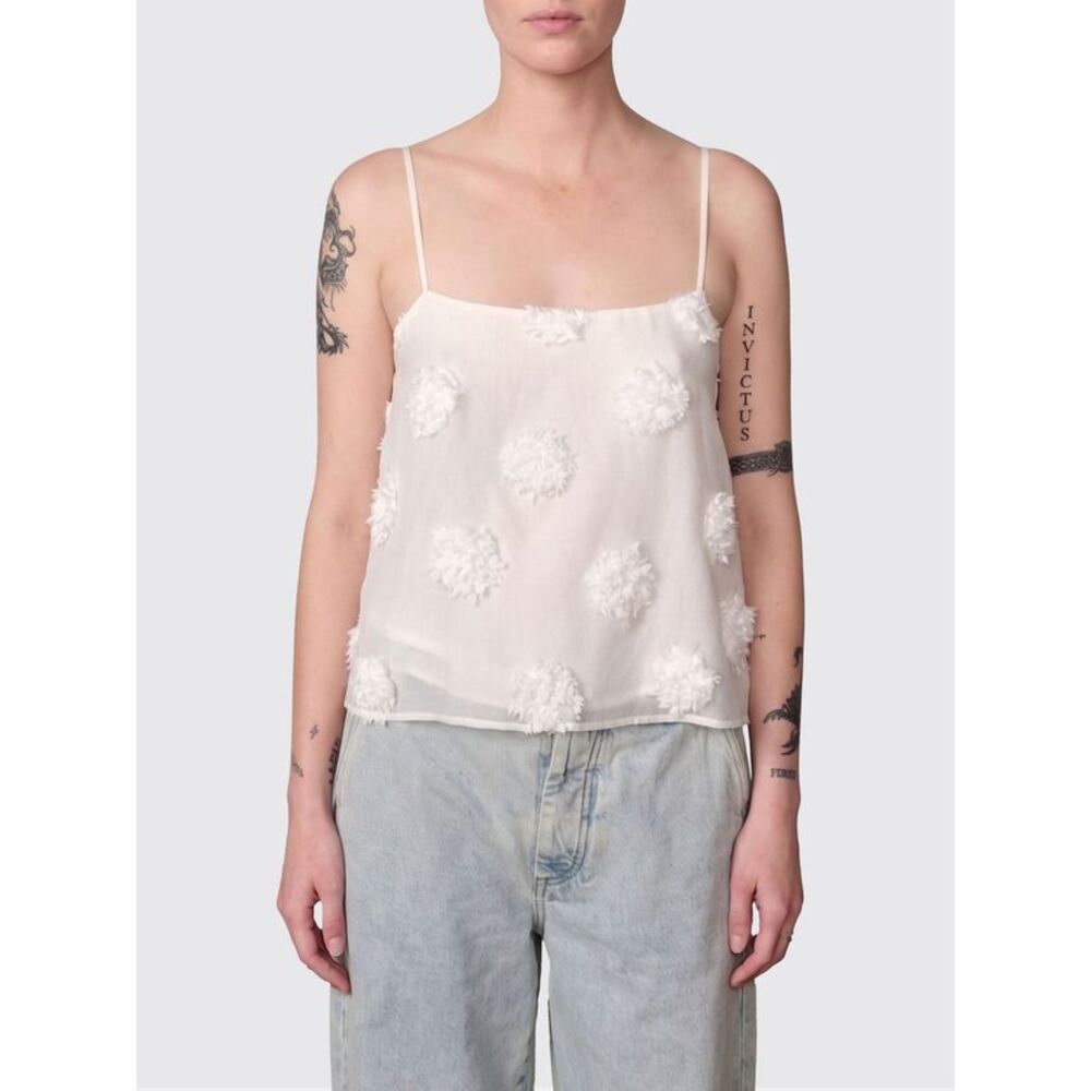 Herskind Women Frida Herskind Organza Top With 3D Floral Texture